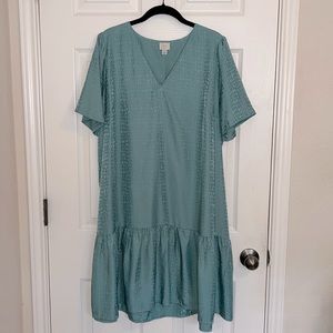 A New Day Green Dress Large